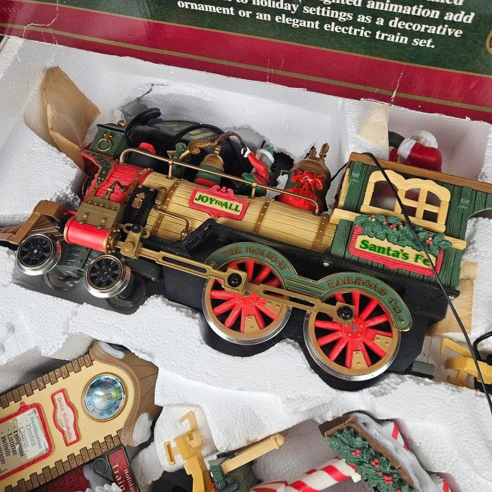 New Bright Musical Holiday Express Electric Animated‎ Train Set No. 386 Santa Fe